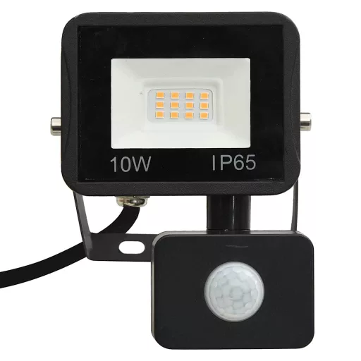 Meleg fehér fényű szenzoros LED-reflektor 10 W