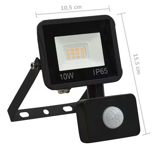 Meleg fehér fényű szenzoros LED-reflektor 10 W