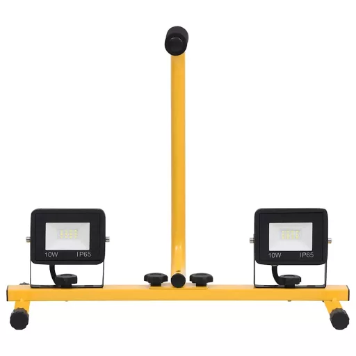 Meleg fehér fényű fogantyúval ellátott LED-es reflektor 2x10 W