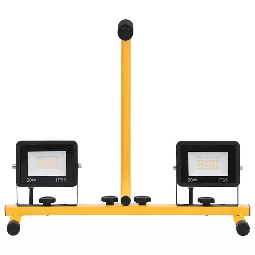 Hideg fehér fényű fogantyúval ellátott LED-es reflektor 2x20 W