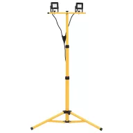 Hideg fehér fényű háromlábú LED-es reflektor 2 x 10 W