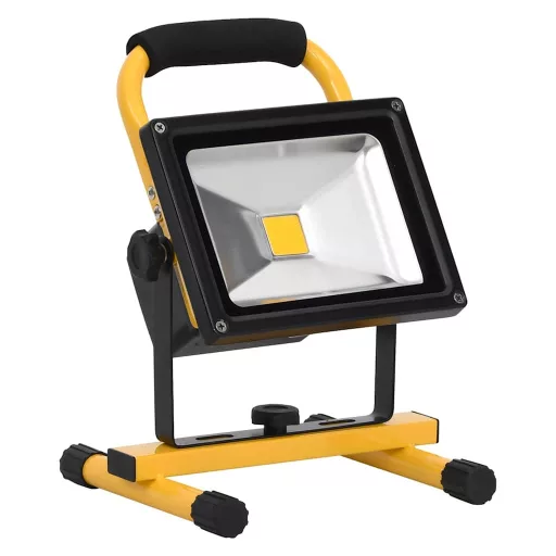 Hideg fehér fényű újratölthető fogantyús LED-es reflektor 30 W