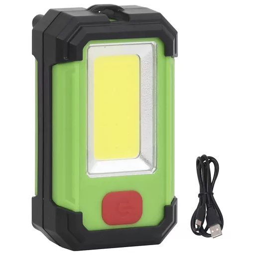 Hideg fehér fényű hordozható napelemes LED-es reflektor 7 W