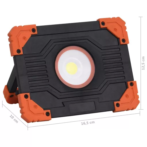 Hideg fehér fényű hordozható ABS LED-reflektor 10 W