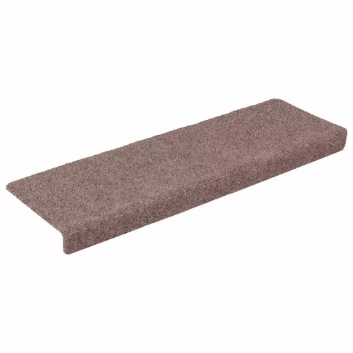 5 db öntapadós lépcsőszőnyeg 65 x 21 x 4 cm világosbarna téglalap alakú széllel