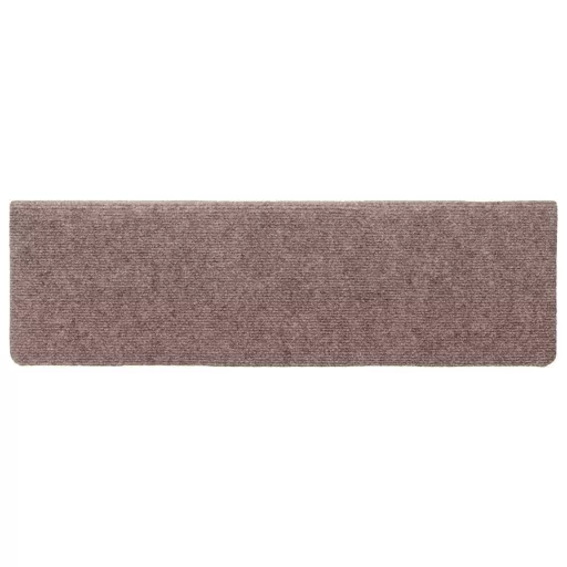 10 db öntapadós lépcsőszőnyegek, világosbarna, téglalap alakú széllel, 65 x 21 x 4 cm