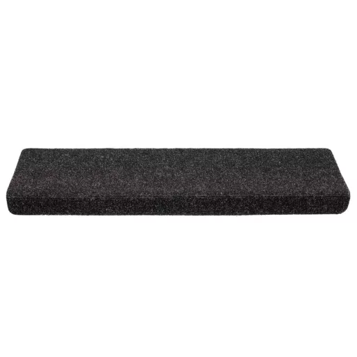5 db öntapadós lépcsőszőnyeg, 65 x 21 x 4 cm, fekete, téglalap alakú széllel