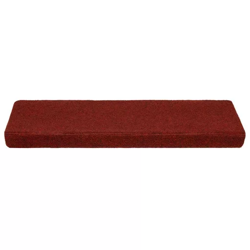 5 db öntapadós lépcsőszőnyeg 65 x 21 x 4 cm bordói piros téglalap alakú széllel