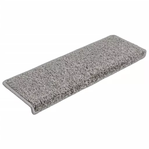10 db szürke lépcsőszőnyeg, téglalap alakú széllel, 65 x 21 x 4 cm
