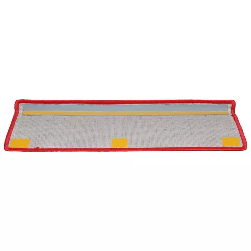 10 db piros, téglalap alakú szélű lépcsőszőnyeg 65 x 21 x 4 cm