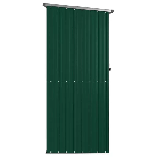 Zöld kerti fészer horganyzott acélból 118,5 x 97 x 209,5 cm