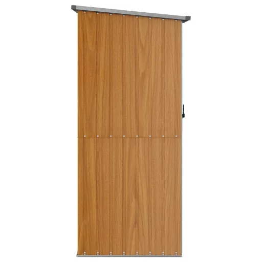 Barna horganyzott acél kerti fészer 118,5 x 97 x 209,5 cm