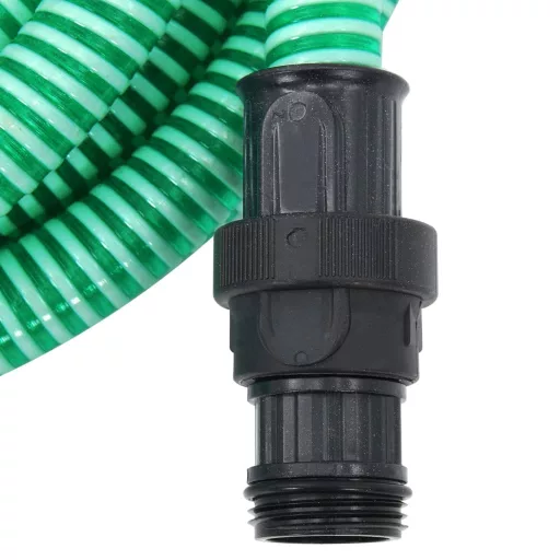 Zöld PVC szívótömlő PVC csatlakozókkal 1" 10 m