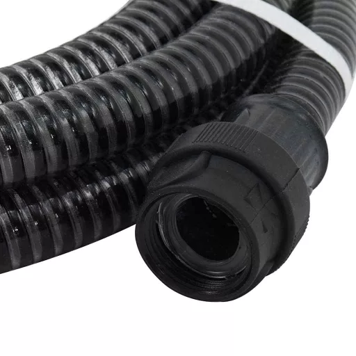 Fekete PVC szívótömlő PVC csatlakozókkal 1" 10 m