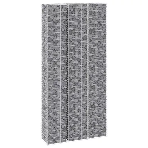 3 db vas gabion magaságyás 30 x 30 x 150 cm