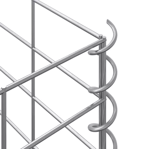 3 db vas gabion magaságyás 30 x 30 x 150 cm