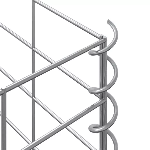 3 db vas gabion magaságyás 30 x 30 x 200 cm