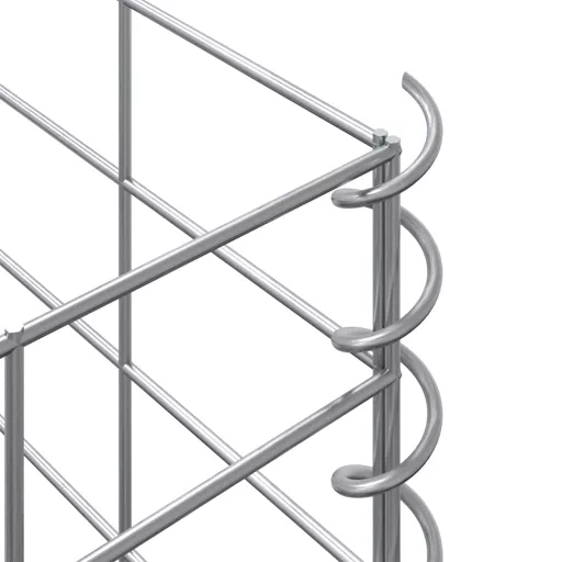 4 db vas gabion magaságyás 30 x 30 x 50 / 100 / 150 / 200 cm