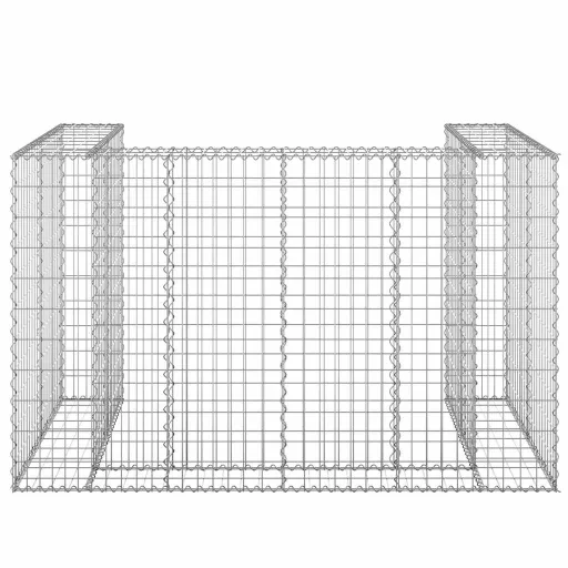 Horganyzott acél gabionfal szemeteskukákhoz 180 x 100 x 110 cm