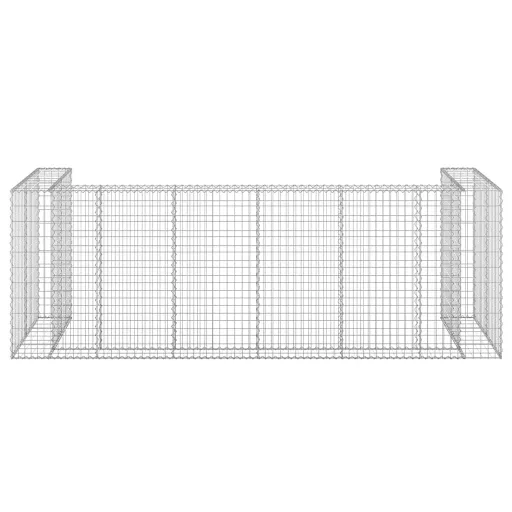 Horganyzott acél gabionfal szemeteskukákhoz 325 x 100 x 110 cm