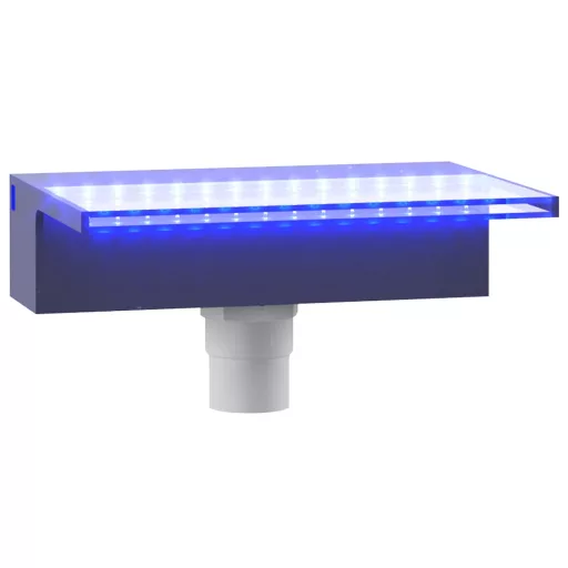 Akril vízeséskifolyó RGB LED-ekkel 30 cm