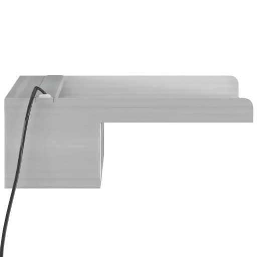 Rozsdamentes acél vízeséskifolyó RGB LED-ekkel 30 cm