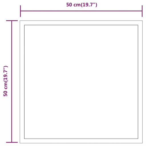 LED-es fürdőszobatükör 50x50 cm