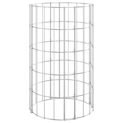 3 db kör alakú horganyzott acél gabion magaságyás Ø30 x 50 cm
