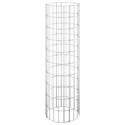 3 db kör alakú horganyzott acél gabion magaságyás Ø30 x 100 cm