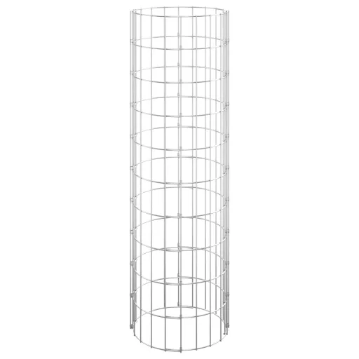 3 db kör alakú horganyzott acél gabion magaságyás Ø30 x 100 cm