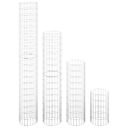 4 db kör alakú gabion magaságyás Ø30 x 50 / 100 / 150 / 200 cm