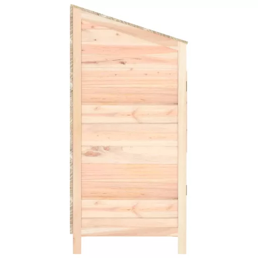 Tömör fenyőfa kerti fészer 55 x 52 x 112 cm