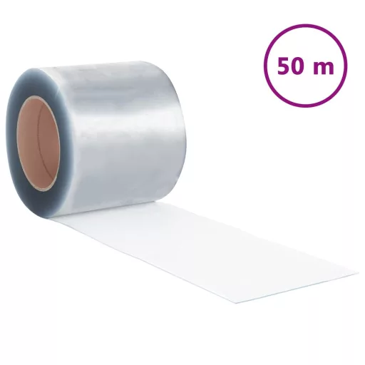 Átlátszó PVC ajtófüggöny 200 mm x 1,6 mm 50 m