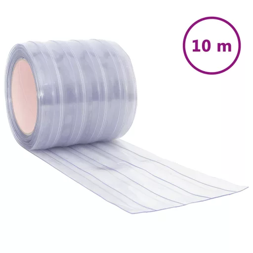 Átlátszó PVC ajtófüggöny 200 mm x 1,6 mm 10 m