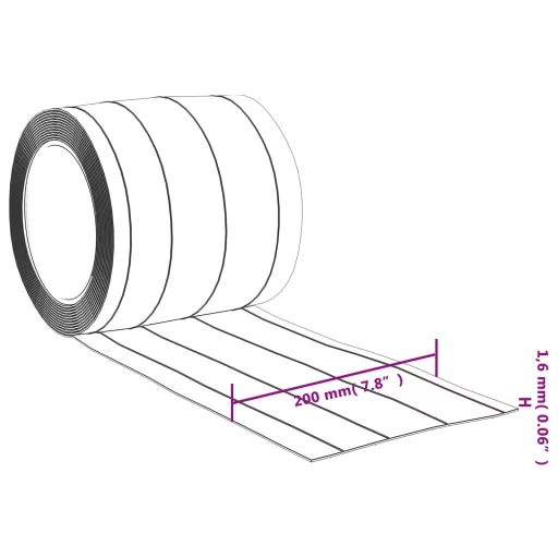 Átlátszó PVC ajtófüggöny 200 mm x 1,6 mm 10 m