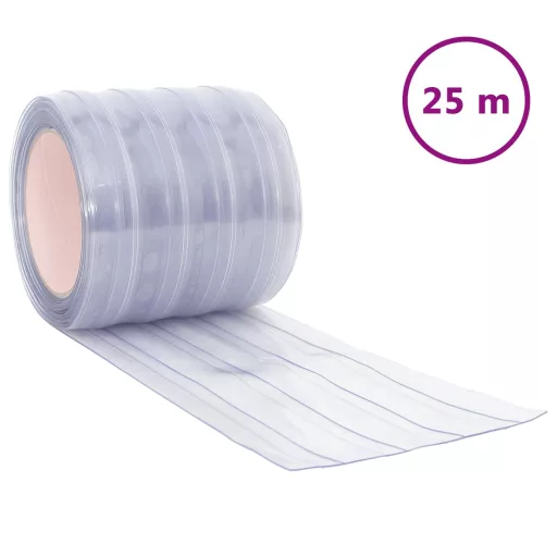 Átlátszó PVC ajtófüggöny 200 mm x 1,6 mm 25 m