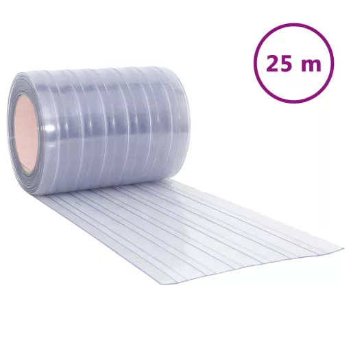Átlátszó PVC ajtófüggöny 300 mm x 2,6 mm 25 m