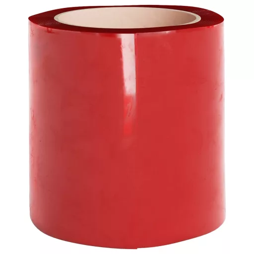 Piros PVC ajtófüggöny 200 mm x 1,6 mm 10 m