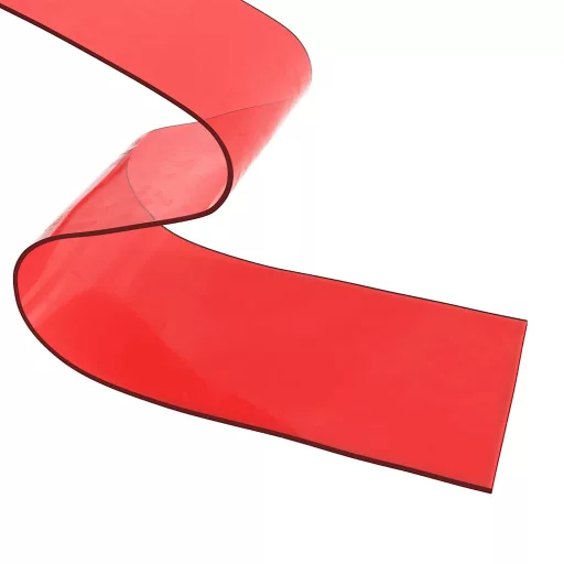 Piros PVC ajtófüggöny 200 mm x 1,6 mm 25 m