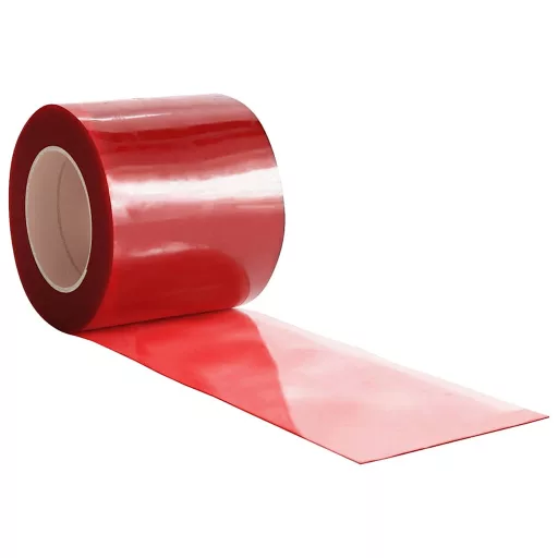 Piros PVC ajtófüggöny 200 mm x 1,6 mm 50 m