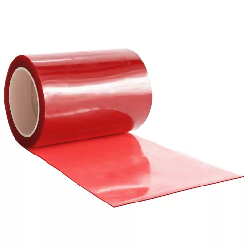 Piros PVC ajtófüggöny 300 mm x 2,6 mm 10 m