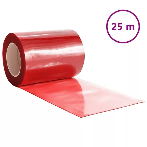 Piros PVC ajtófüggöny 300 mm x 2,6 mm 25 m