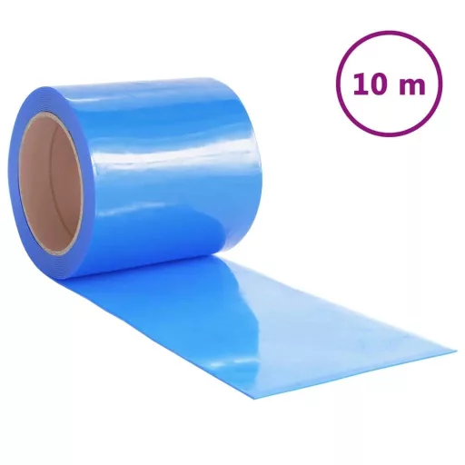 Kék PVC ajtófüggöny 200 mm x 1,6 mm 10 m