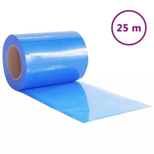 Kék PVC ajtófüggöny 300 mm x 2,6 mm 25 m