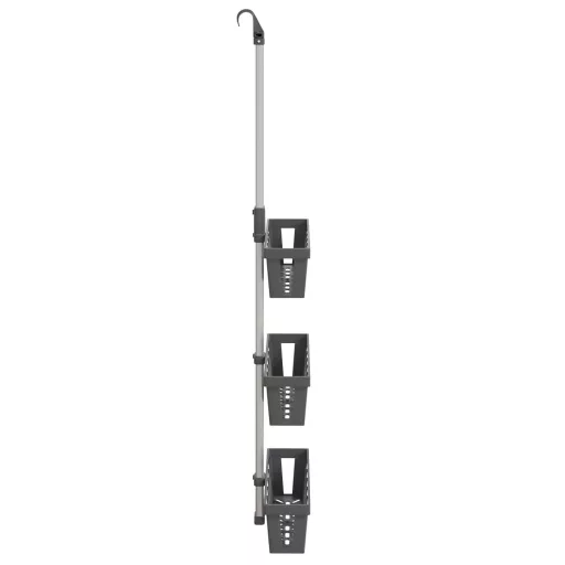 Alumínium zuhanyakasztó polc 30 x 15 x (67-105) cm
