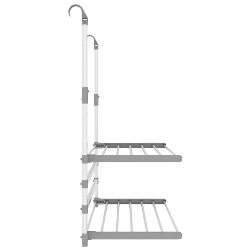 Alumínium erkély ruhaszárító 89 x 25 x (60-95) cm
