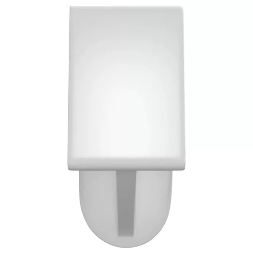 2 db fehér és ezüst alumínium függönytartó 40-60 cm