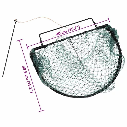 vidaXL zöld acél madárcsapda 40 cm