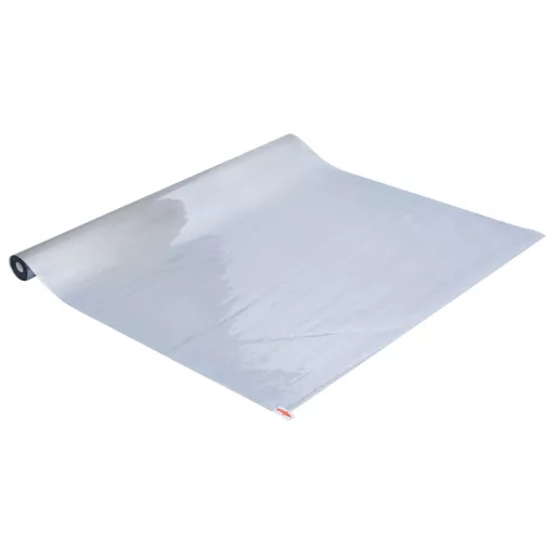 Ezüst PVC tükröző statikus napsugárzás elleni fólia 45 x2000 cm