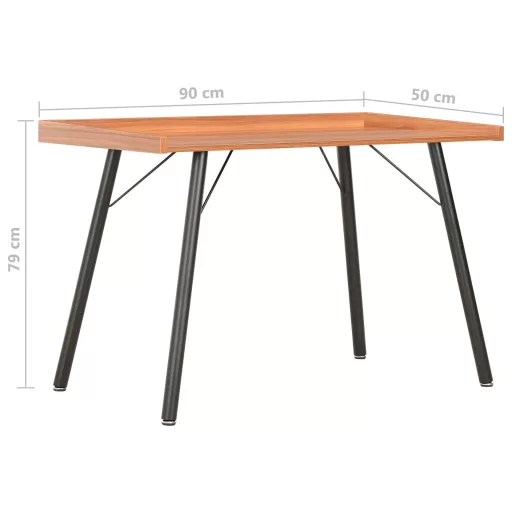 Barna íróasztal 90 x 50 x 79 cm